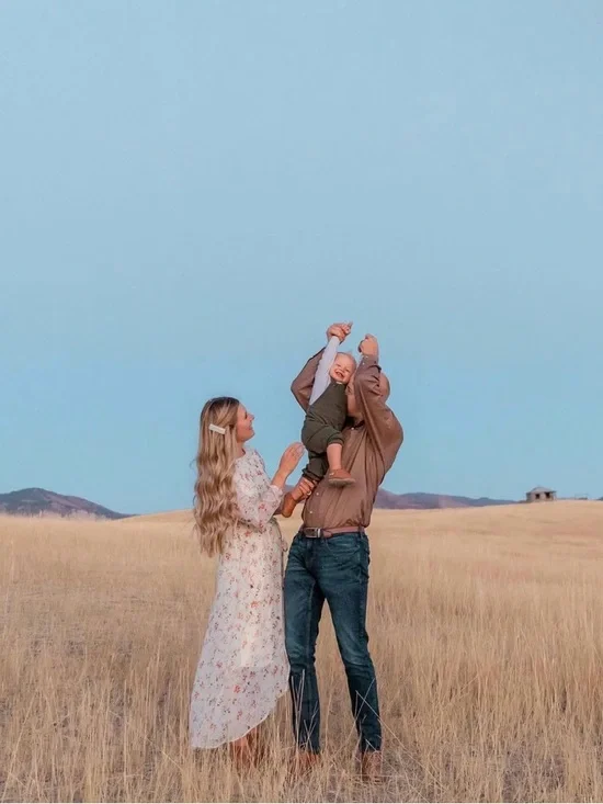 Cream Floral Midi Dress with Tie Waist - Picture 3 of 3